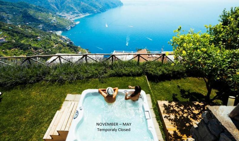 Sea View Villa In Ravello With Lemon Pergola, Gardens And Jacuzzi - Ideal For Elopements Екстериор снимка