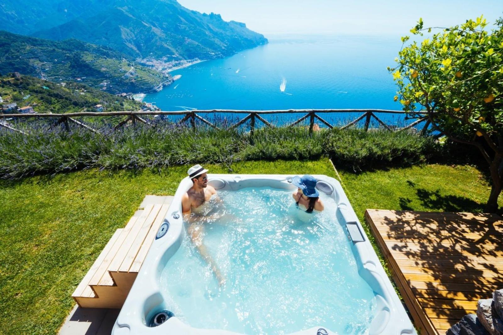 Sea View Villa In Ravello With Lemon Pergola, Gardens And Jacuzzi - Ideal For Elopements Екстериор снимка